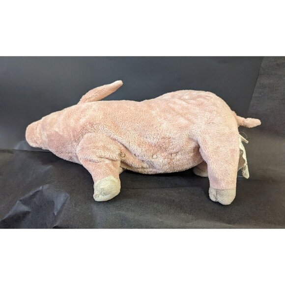 IKEA Pig plush stuffed animal toy 14" pink gray spots sewn eyes - Picture 6 of 9